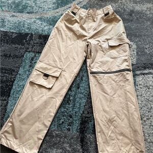 Rue21 Tan Track Pants with Relaxed Fit and Casual Style